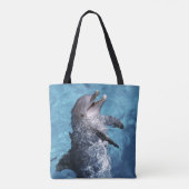 Noord-Amerika, VS, Hawaï. Dolfijn Tote Bag (Achterkant)
