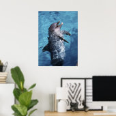 Noord-Amerika, VS, Hawaii. Dolfijn Poster (Thuiskantoor)