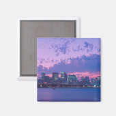 Noord-Amerika, VS, IL. Chicago silhouet bij scheme Magneet (Voorkant / Achterkant)