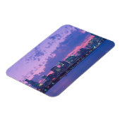 Noord-Amerika, VS, IL. Chicago skyline bij schemer Magneet (Linkerzijde)