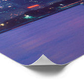 Noord-Amerika, VS, IL. Chicago skyline bij schemer Poster (Hoek)