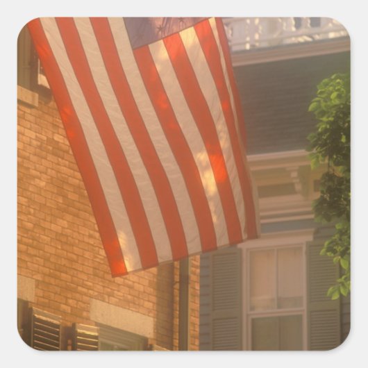 Noord-Amerika, VS, Massachusetts, Nantucket 2 Vierkante Sticker (Voorkant)