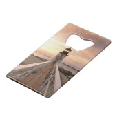 Noord-Amerika, VS, Massachusetts, Nantucket 4 Creditkaart Flessenopener (Voorkant Gekanteld)