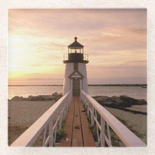 Noord-Amerika, VS, Massachusetts, Nantucket 4 Glazen Onderzetter (Voorkant)