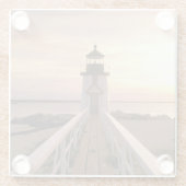 Noord-Amerika, VS, Massachusetts, Nantucket 4 Glazen Onderzetter (Achterkant)