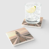 Noord-Amerika, VS, Massachusetts, Nantucket 4 Stenen Onderzetter (Zijkant)