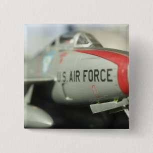Noord-Amerika, VS, Model Show Vierkante Button 5,1 Cm