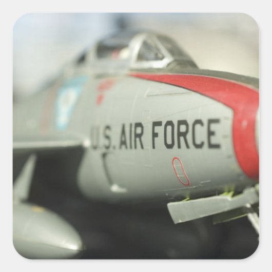 Noord-Amerika, VS, Model Show Vierkante Sticker (Voorkant)