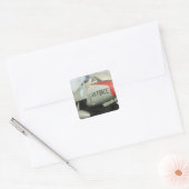Noord-Amerika, VS, Model Show Vierkante Sticker (Envelop)
