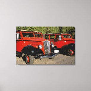 Noord-Amerika, VS, Montana. Klassieke 1934 Ford Canvas Afdruk