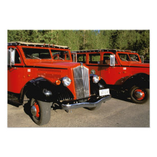 Noord-Amerika, VS, Montana. Klassieke 1934 Ford Foto Afdruk