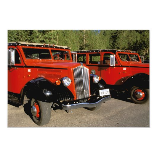 Noord-Amerika, VS, Montana. Klassieke 1934 Ford Foto Afdruk (Voorkant)