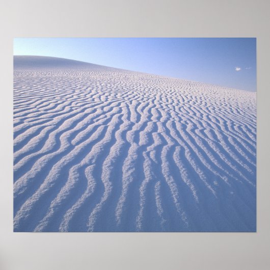 Noord-Amerika, VS, New Mexico, Witte Zandduinen Poster (Voorkant)