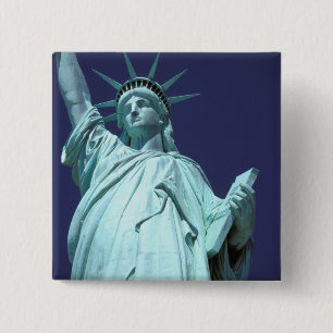 Noord-Amerika, VS, New York, New York City. 7 Vierkante Button 5,1 Cm