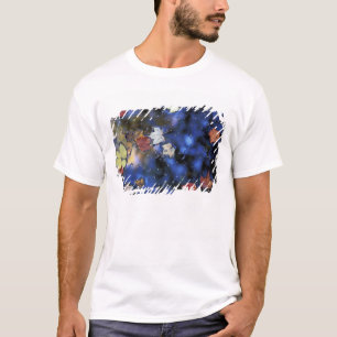 Noord-Amerika, VS, NH, Bladeren in een vijver naas T-shirt