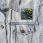 Noord-Amerika, VS, NH, De brug bij Packers Vierkante Button 5,1 Cm (In situ)