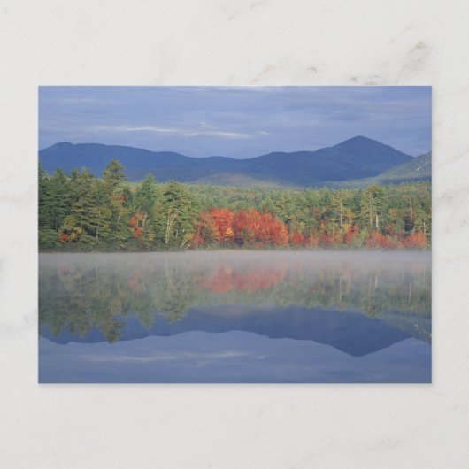 Noord-Amerika, VS, NH, reflectie op de Herfst in Briefkaart (Voorkant)