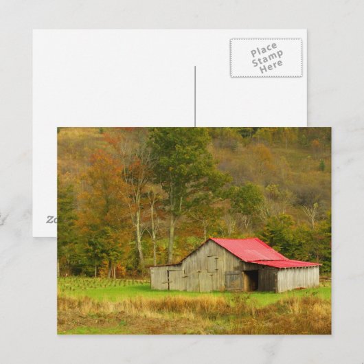 Noord-Amerika, VS, North Carolina, platteland Briefkaart (Voorkant / Achterkant)