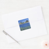 Noord-Amerika, VS, Staat Washington, Seattle, Vierkante Sticker (Envelop)