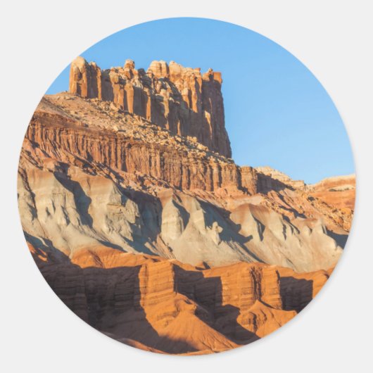 Noord-Amerika, VS, Utah, Torrey, Capitol Reef 3 Ronde Sticker (Voorkant)