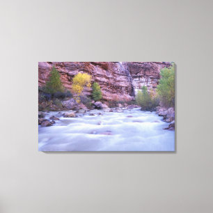 Noord-Amerika, VS, Utah, Zion National Park. Canvas Afdruk