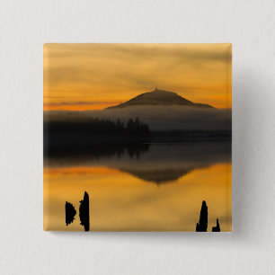 Noord-Amerika, VS, WA, Olympic National Park. Vierkante Button 5,1 Cm