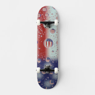 Noord-Amerika, VS, WA, Redmond, Amerikaanse vlag Skateboard