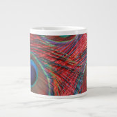 Noord-Amerika, VS, WA, Redmond, Peacock Grote Koffiekop (Voorkant)