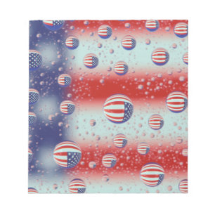 Noord-Amerika, VS, WA, Redmond, Vlag van de V.S. Notitieblok