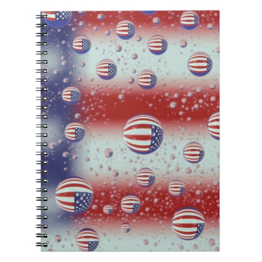 Noord-Amerika, VS, WA, Redmond, VS-vlag Notitieboek (Voorkant)