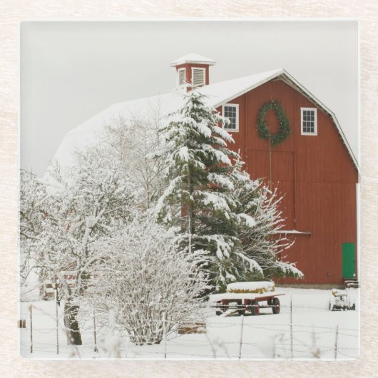 Noord-Amerika, VS, WA, Whidbey Island Glazen Onderzetter (Voorkant)