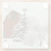 Noord-Amerika, VS, WA, Whidbey Island Glazen Onderzetter (Achterkant)