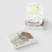 Noord-Amerika, VS, WA, Whidbey Island. Stenen Onderzetter (Zijkant)