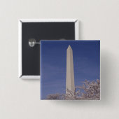 Noord-Amerika, VS, Washington D.C.. Washington Vierkante Button 5,1 Cm (Voorkant /achterkant)