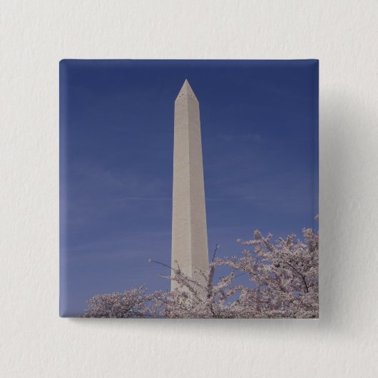 Noord-Amerika, VS, Washington D.C.. Washington Vierkante Button 5,1 Cm (Voorkant)