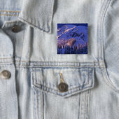 Noord-Amerika, VS, Washington, Mt. Rainier 5 Vierkante Button 5,1 Cm (In situ)