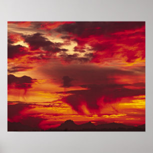 Noord-Amerika, VS, Washington, Seattle. Sunrise Poster