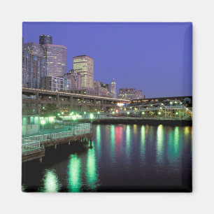 Noord-Amerika, VS, Washington State, Seattle. 6 Magneet