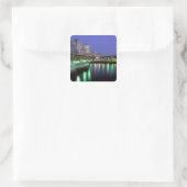 Noord-Amerika, VS, Washington State, Seattle. 6 Vierkante Sticker (Tas)