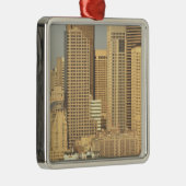 Noord-Amerika, VS, Washington State, Seattle. Metalen Ornament (Rechts)