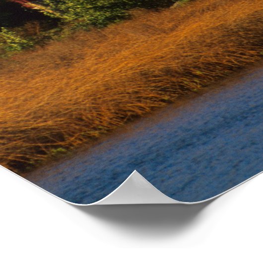 Noord-Amerika, VS, Wisconsin. Red Barn in Poster (Hoek)