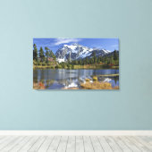 Noord-Amerika, Washington, Cascades. Mt. Shuksan Canvas Afdruk (Insitu (Houten vloer))