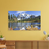 Noord-Amerika, Washington, Cascades. Mt. Shuksan Canvas Afdruk (Insitu (Woonkamer))