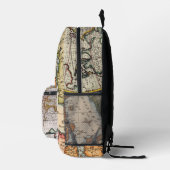 Noord-Amerika wereldkaart Graphic wereldbol art Bedrukte Rugzak (Rechts)