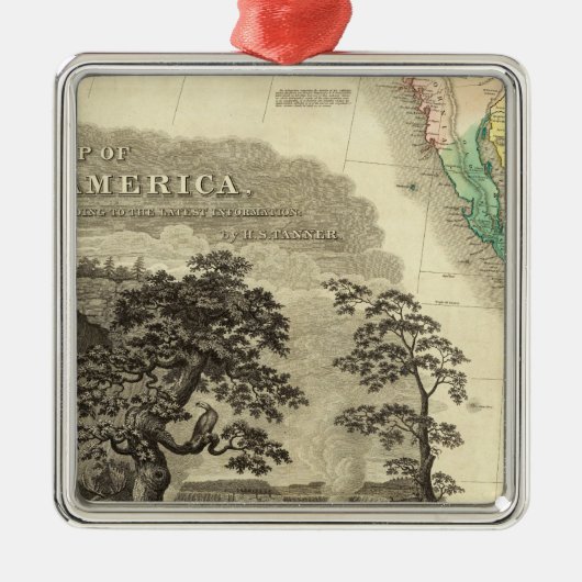 Noord-Amerika - zuidwest Metalen Ornament (Voorkant)