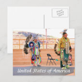 Noord-Amerikaans briefkaart (Voorkant / Achterkant)