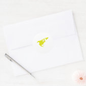 Noord-Amerikaans continent Ronde Sticker (Envelop)