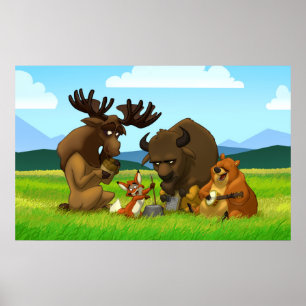 Noord-Amerikaans Poster