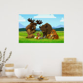 Noord-Amerikaans Poster (Keuken)