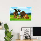 Noord-Amerikaans Poster (Thuiskantoor)